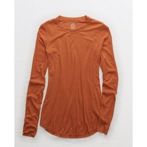 Aerie Real Soft Ribbed Long Sleeve
